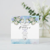 Carte Roses et diamants bleus et blancs (Debout devant)