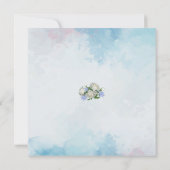 Carte Roses et diamants bleus et blancs (Dos)