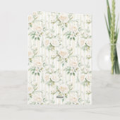 Carte Roses Floral Peacock Beauty Is Love (Dos)