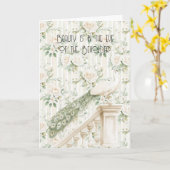 Carte Roses Floral Peacock Beauty Is Love (Fleur jaune)