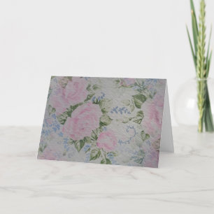 Carte Roses floraux roses Vintages