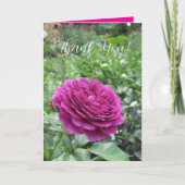 Carte Roses Folded Greeting Card (Devant)