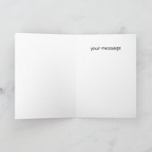 Carte Roses gris argent et crâne anniversaire (Intérieur)