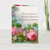 Carte ROSES & JASMINES, Joyeux Anniversaire (Dos)