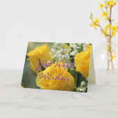 Carte Roses Jaunes 2007-b- personnaliser pour toute occa (Fleur jaune)