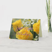 Carte Roses Jaunes 2007-b- personnaliser pour toute occa (Devant)