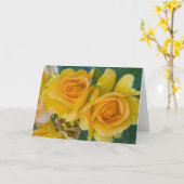 Carte "Roses jaunes # 253" (Fleur jaune)