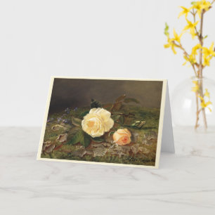 Carte Roses Jaunes, Joyeux anniversaire