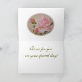 Carte Roses, Joyeux anniversaire ! (Intérieur)