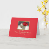 Carte Roses Kitty & Tea Noël (Fleur jaune)