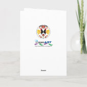 Carte Roses Mandala, Greeting Card (Dos)