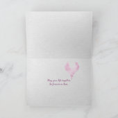 Carte Roses Mariages Roses Sur La Plage (Intérieur)