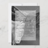 Carte Roses noires et blanches gothiques Mariage gothiqu (Devant)