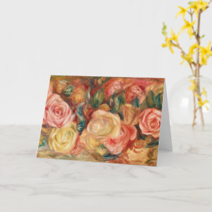Carte Roses par Auguste Renoir