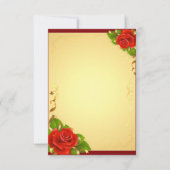 Carte Roses personnalisés (Devant)