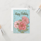 Carte Roses pour Geri (Devant/Arrière en situation)