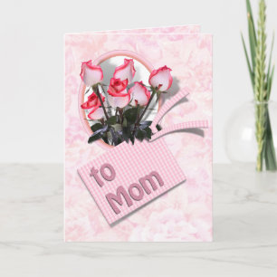 Carte Roses pour maman pour la fête des mères