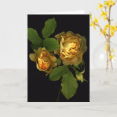 Carte Roses pour toujours jaunes (Fleur jaune)