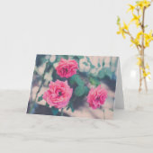 Carte Roses roses (Fleur jaune)