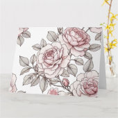 Carte Roses roses (Fleur jaune)