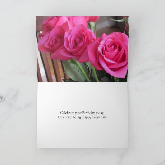 Carte Roses roses (Intérieur)