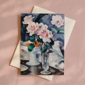 Carte Roses roses dans un vase de verre | Samuel John Pe