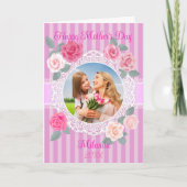 Carte Roses roses joyeuse fête des mères (Devant)