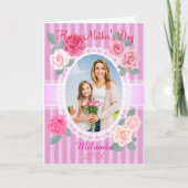 Carte Roses roses Joyeuse fête des mères (Devant)