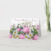 Carte Roses roses joyeuses Mères Jour Maman (Devant)