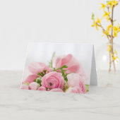 Carte Roses roses mariage rose (Fleur jaune)