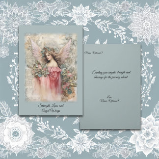 Carte Roses roses roses Angel vintage