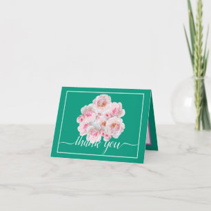 Carte Roses roses roses Botaniques Floral Bouquet Chic M