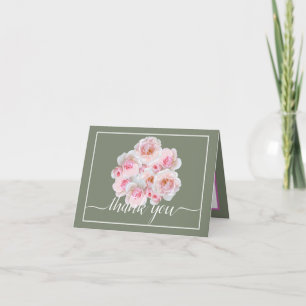 Carte Roses roses roses Botaniques Floral Bouquet Chic M