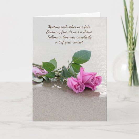 Carte Roses Roses Roses Roses mariages Sur La Plage (Devant)
