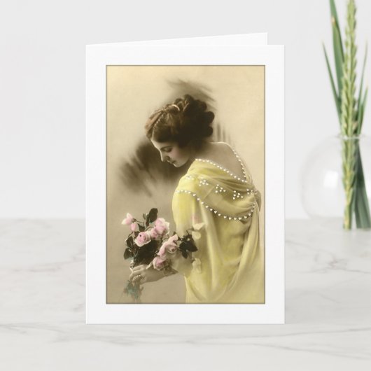 Carte Roses roses roses victoriennes, romantique (Devant)