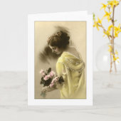 Carte Roses roses roses victoriennes, romantique (Fleur jaune)