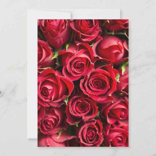 Carte Roses rouges (Devant)