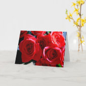 Carte Roses rouges (Fleur jaune)