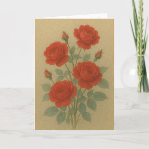 Carte Roses Rouges