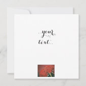 Carte Roses rouges comme velours (Dos)