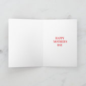 Carte Roses rouges et blanches entrelacées. (Intérieur)