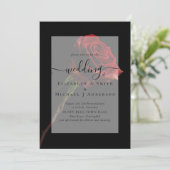 Carte Roses rouges gothiques Mariage gothique Inviter (Debout devant)