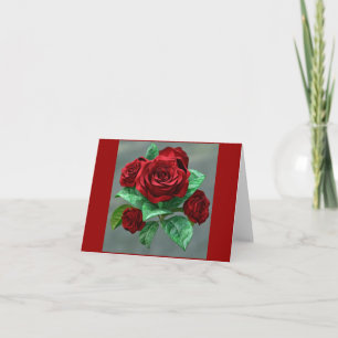 Carte Roses rouges... image trouvée,