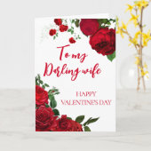 Carte Roses rouges romantiques sur la femme blanche Sain (Fleur jaune)