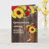 Carte Roses Rouges Tournesols Tournesol Bottes de fille (Fleur jaune)