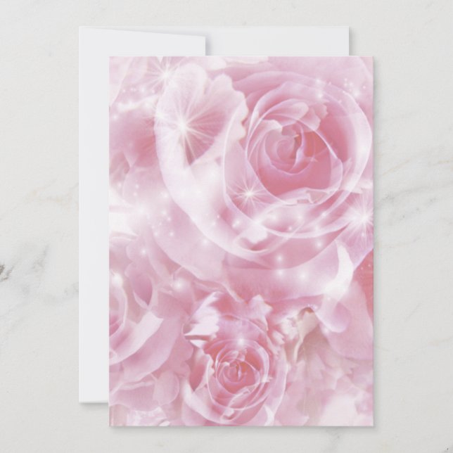 Carte roses scintillantes (Devant)