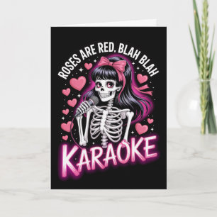 Carte Roses sont rouges, bla-bla karaoké anti Saint-Vale