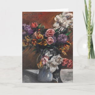 Carte Roses, tulipes et lilas Lovis Corinth