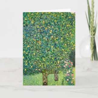 Carte Roses Under the Trees Gustav Klimt  Art Print