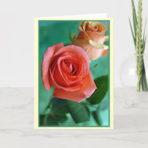 Carte "Roses verticaux"